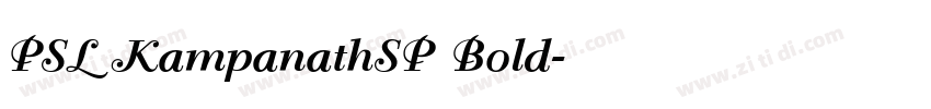 PSL KampanathSP Bold字体转换